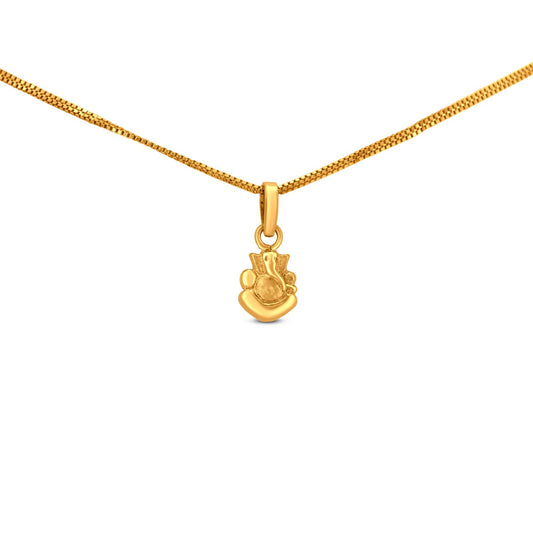 Lord Ganesh Locket In 22K Yellow Gold