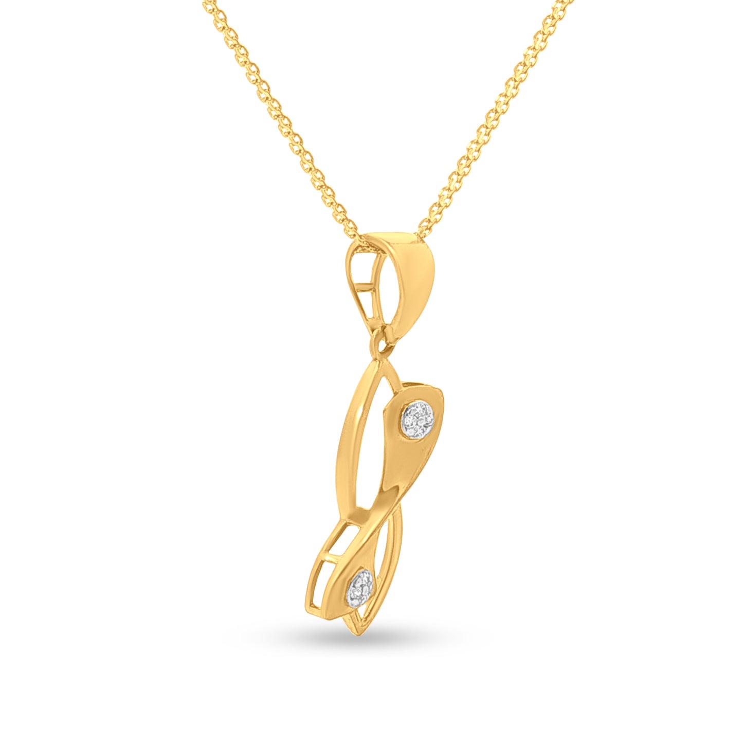 Divyakriti: 22K Yellow Gold Intricate Fancy Design Pendant