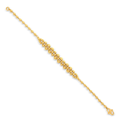 22K Gold Beaded Balls Bracelet