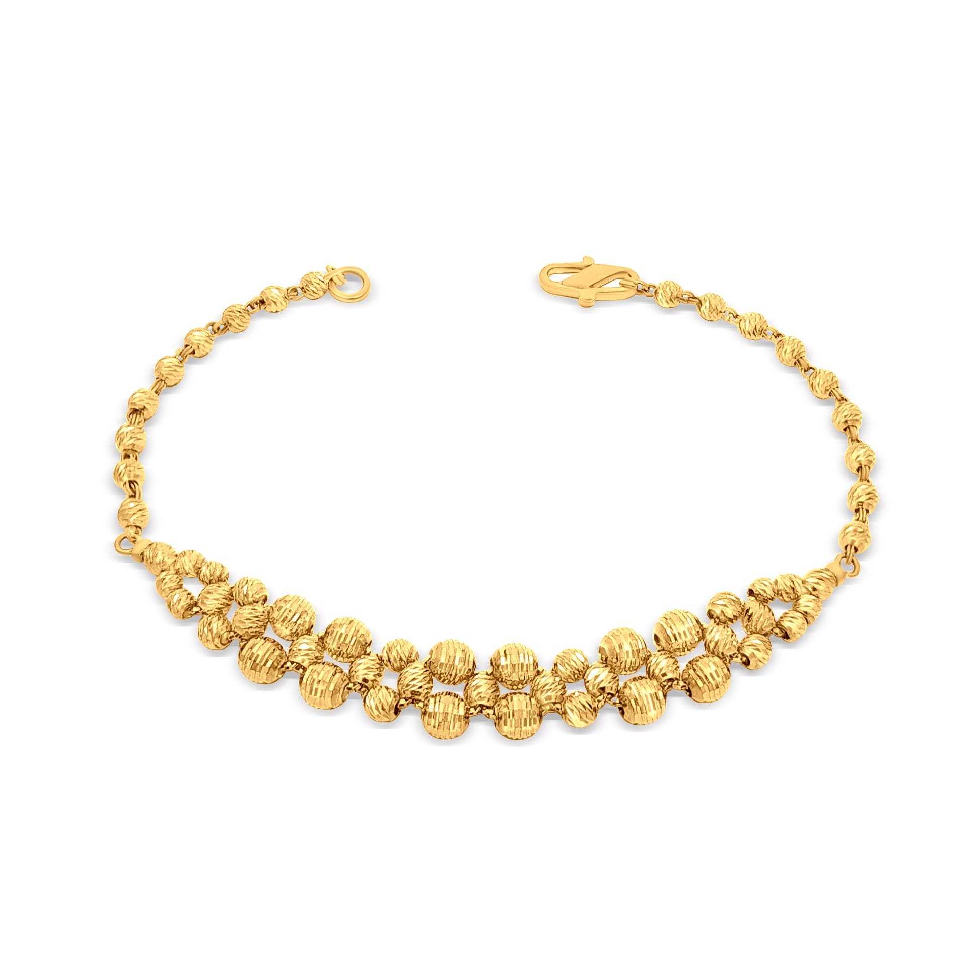 22K Gold Beaded Balls Bracelet