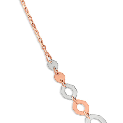 Manika 18K White and Rose Gold Art Deco Necklace
