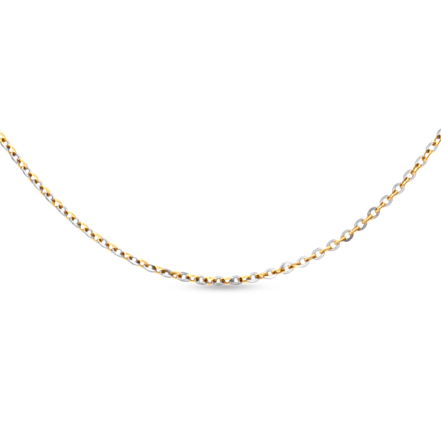 Mallika 18K White and Yellow Gold Chain