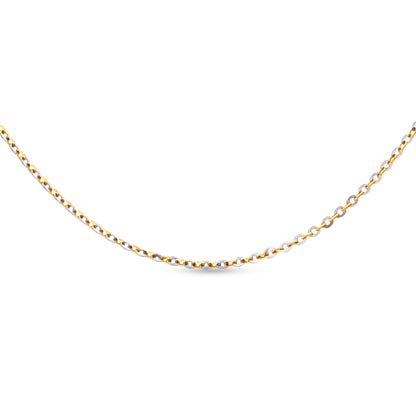 Mallika 18K White and Yellow Gold Chain