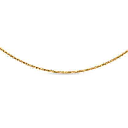 Swarnim 18K Yellow Gold Snake Chain
