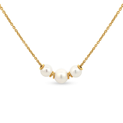 Kamal Ratna 22K Yellow Gold Chain with Pearls