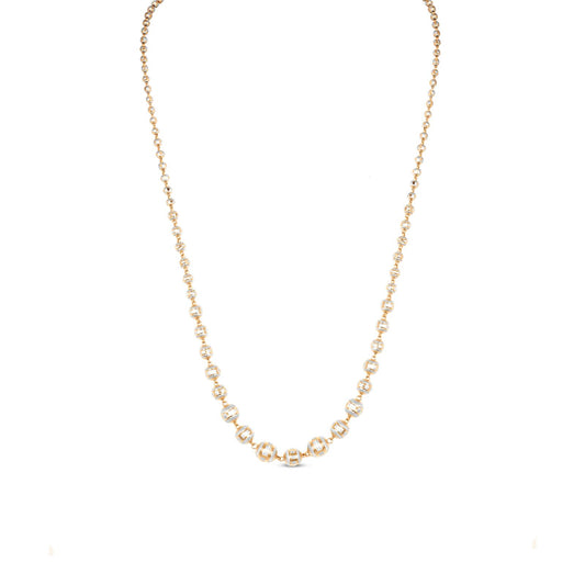 Chain In 22K Gold With Rhodium