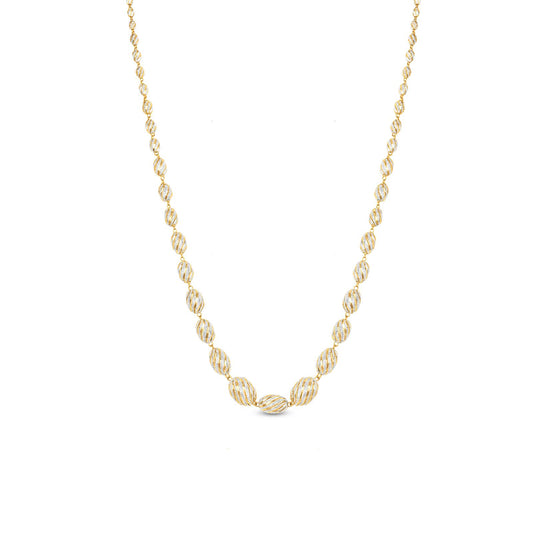Chain In 22K Gold With Rhodium