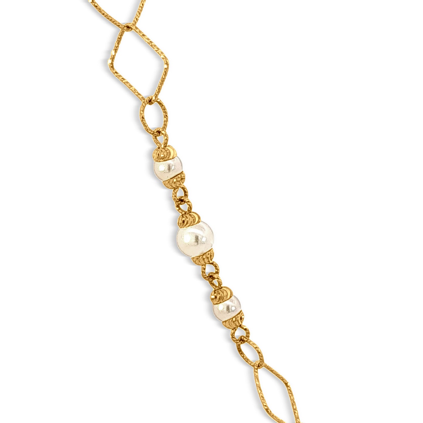 Vidya 22K Gold Contemporary Artistic Design Womens Chain