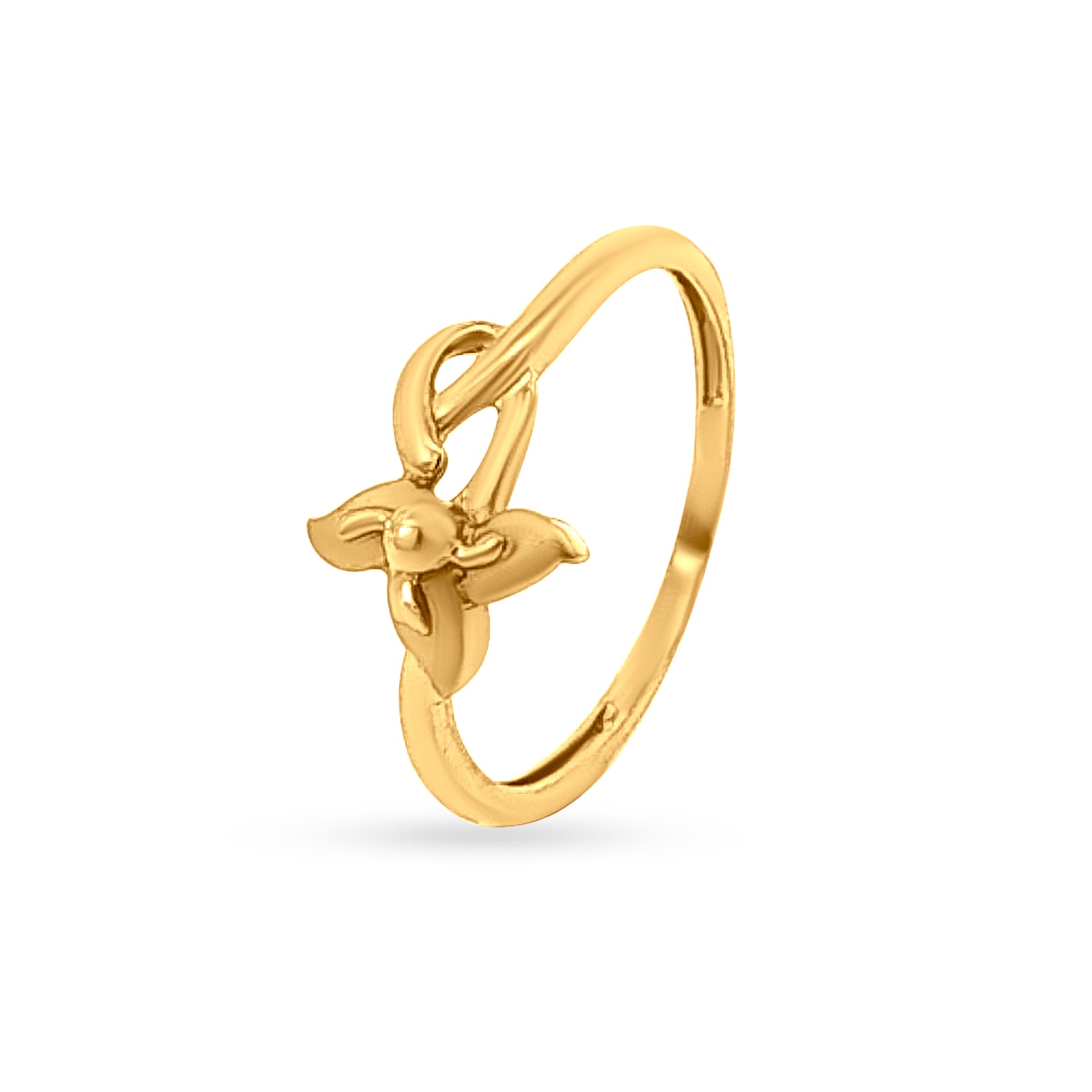 22k Gold Floral Ring for Women/Girls