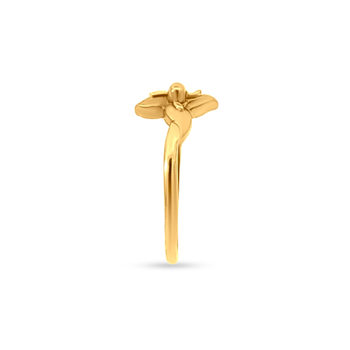 Veda 22k Yellow Gold Floral Ring for Women/Girls
