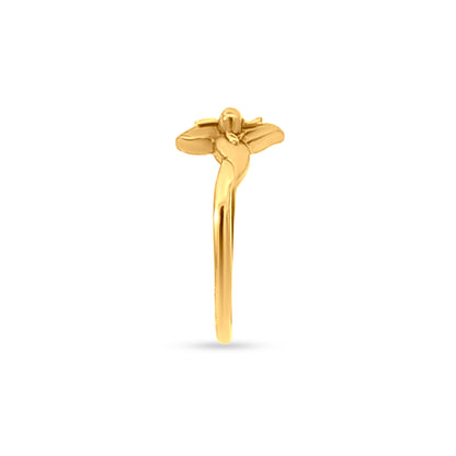 Veda 22k Yellow Gold Floral Ring for Women/Girls