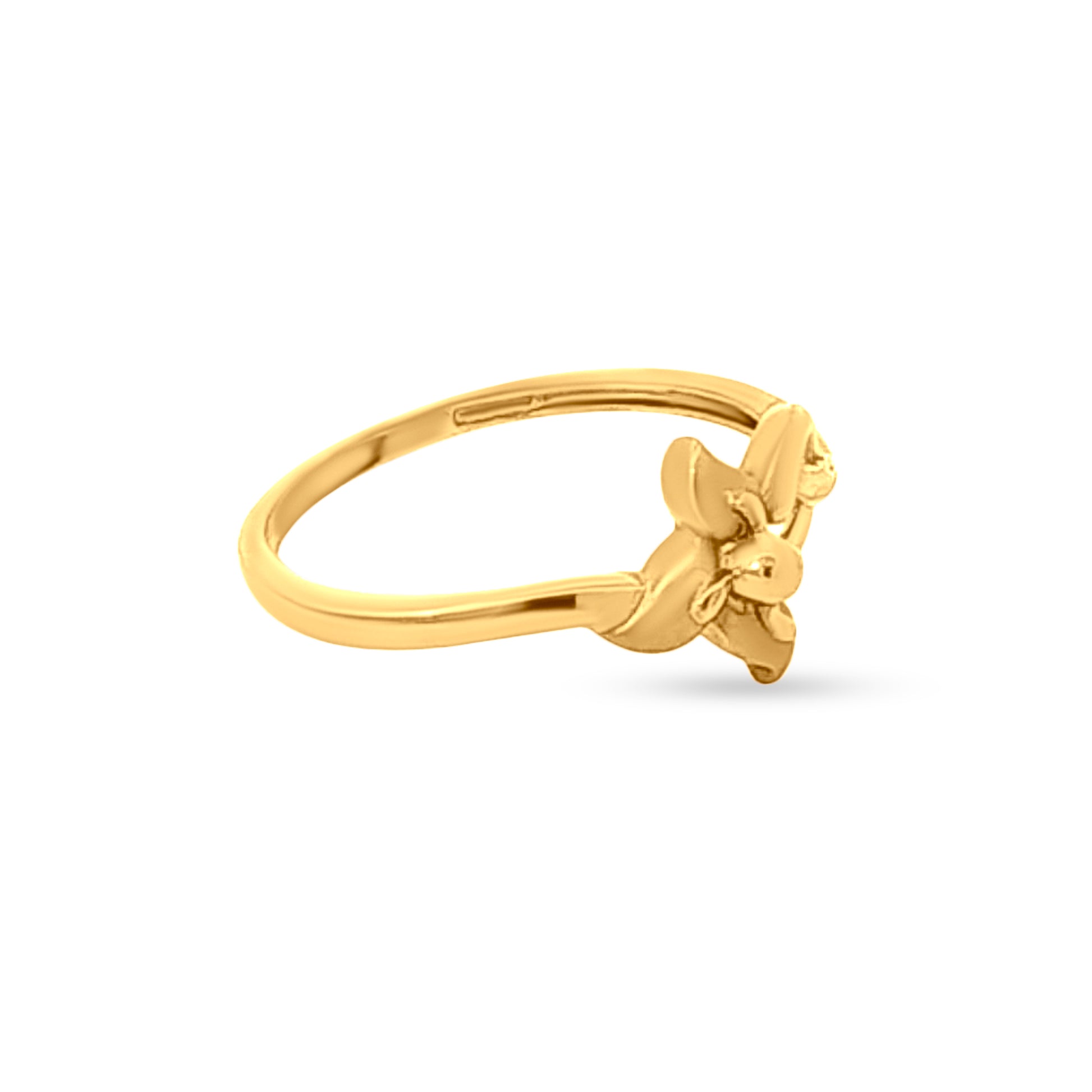 22k Gold Floral Ring for Women/Girls
