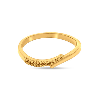 Jaya 22k Yellow Gold Bead Womens Ring