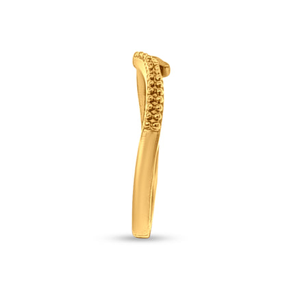 Jaya 22k Yellow Gold Bead Womens Ring