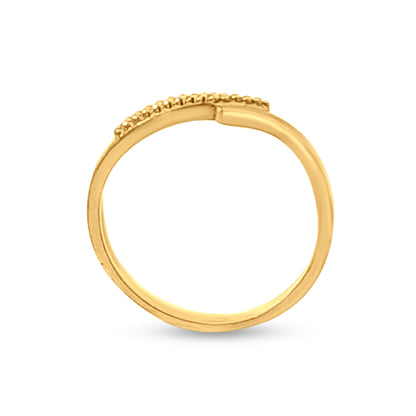 Jaya 22k Yellow Gold Bead Womens Ring