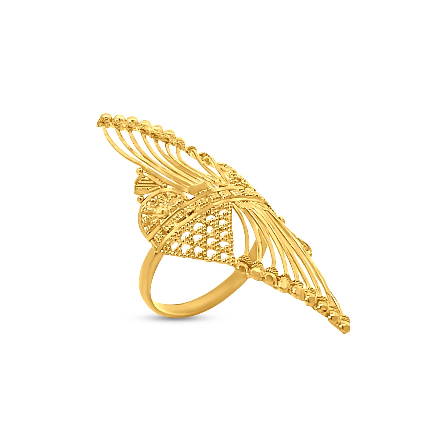 22K Yellow Gold Antique Design Vintage Ring