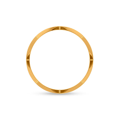 Pushpanrita: 22K Yellow Gold Wavy Designer Ring