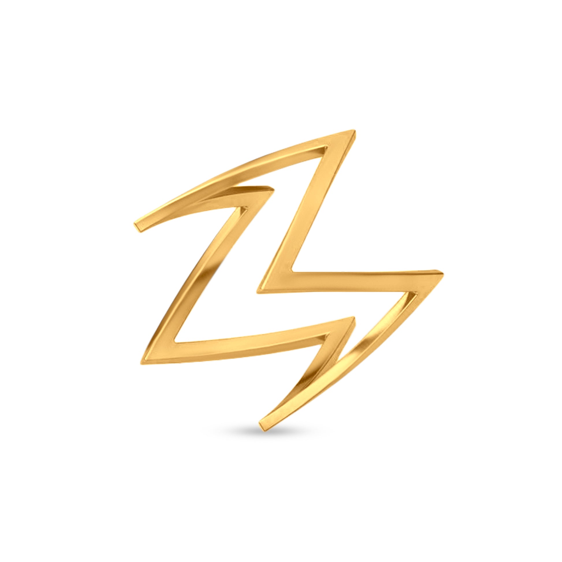 22K Gold Wavy Designer Ring