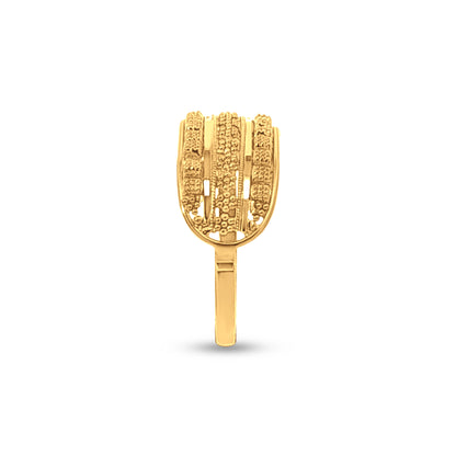 Kavya 22k Yellow Gold Traditional Filigree Ring