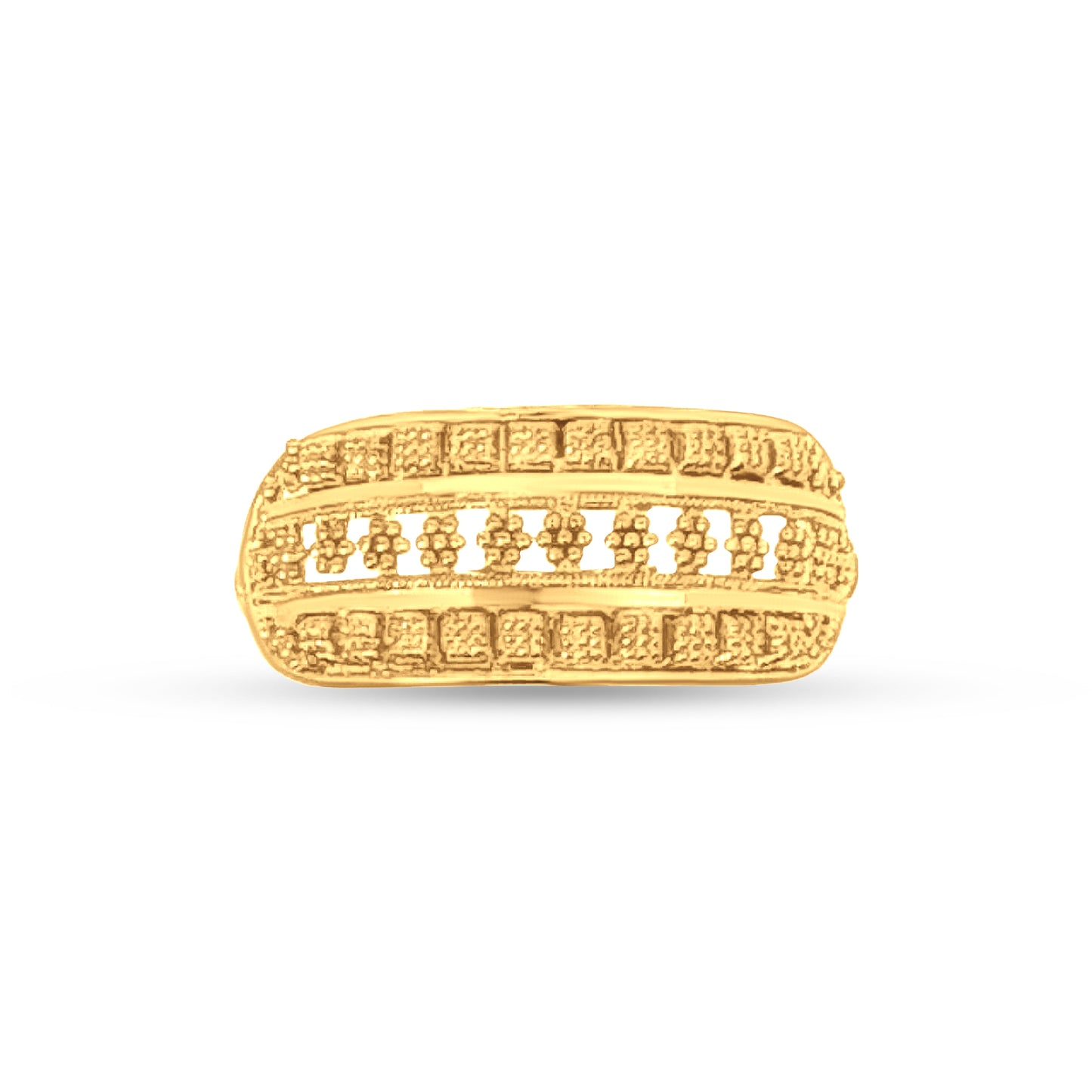Kavya 22k Yellow Gold Traditional Filigree Ring