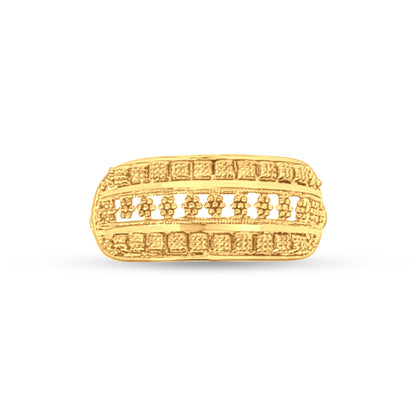 Kavya 22k Yellow Gold Traditional Filigree Ring