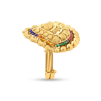 Ratna Vistara: 22k Yellow Gold Adjustable Shank Ring