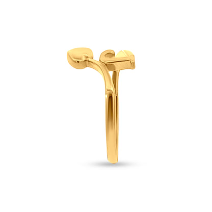 Priya 22k Yellow Gold Wrap Love Ring