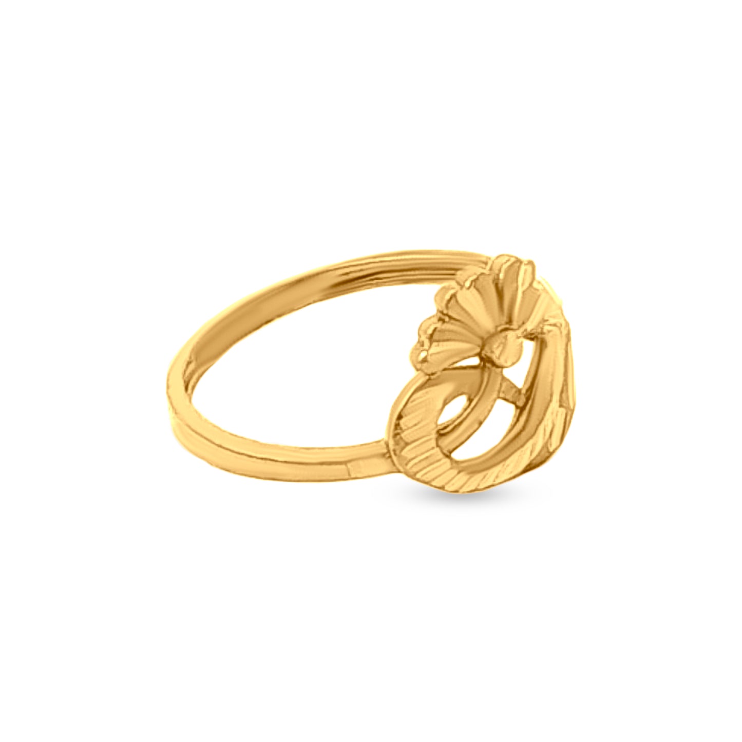 Liliana 22k Yellow Gold Floral Petal Ring