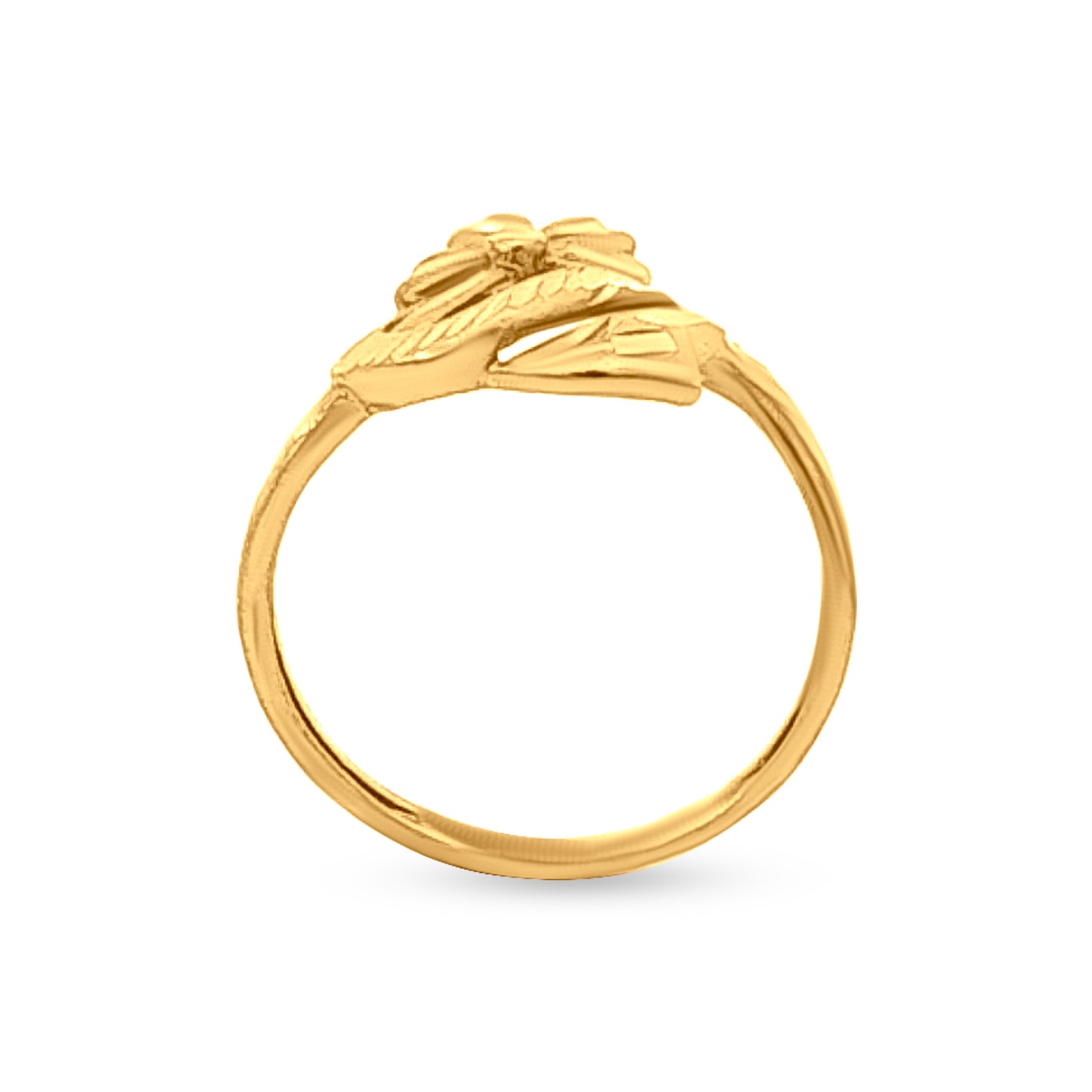 Liliana 22k Yellow Gold Floral Petal Ring