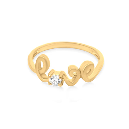 22K Yellow Gold Stone Ring