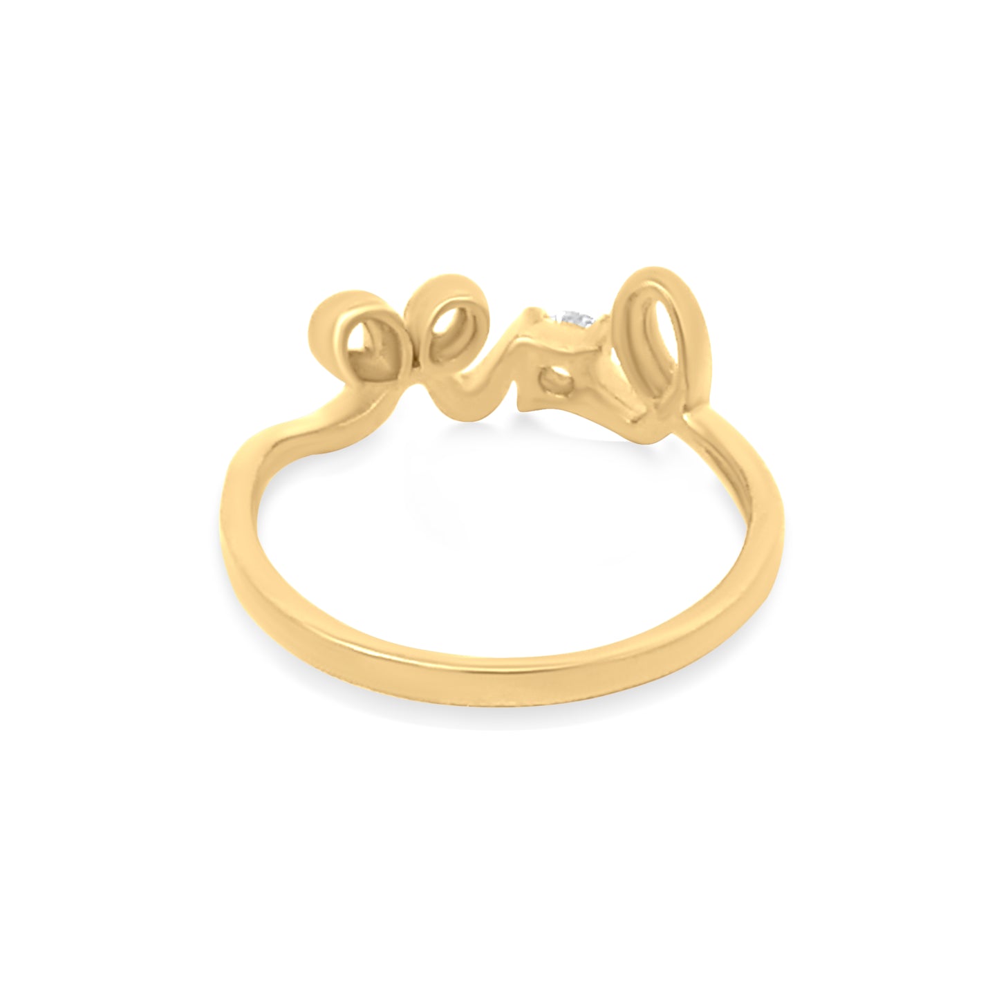 22K Yellow Gold Stone Ring
