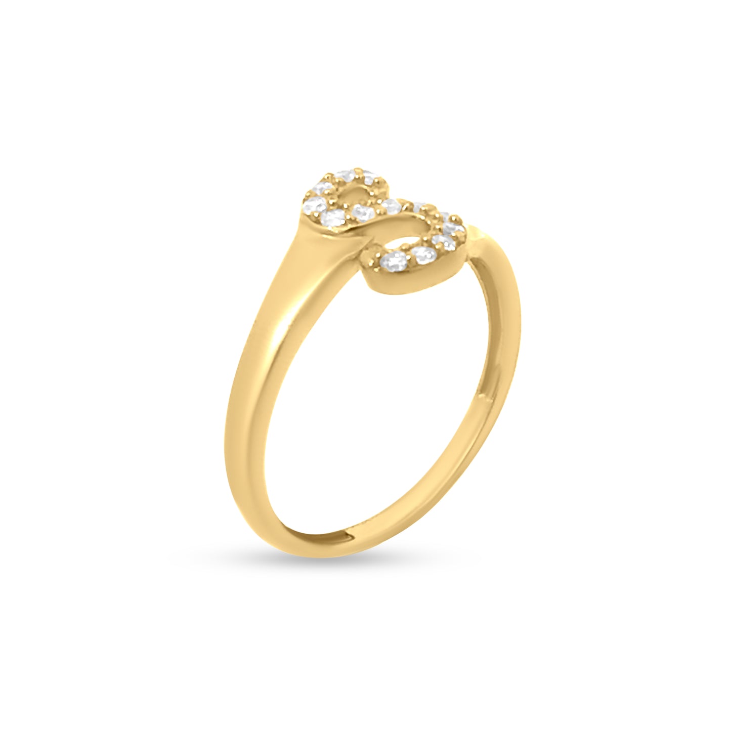 22K Yellow Gold Initial Ring