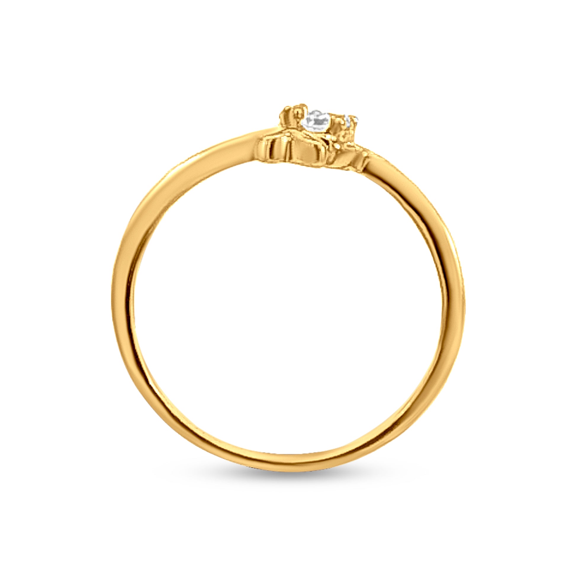 22k Gold Minimalistic Ladies Ring