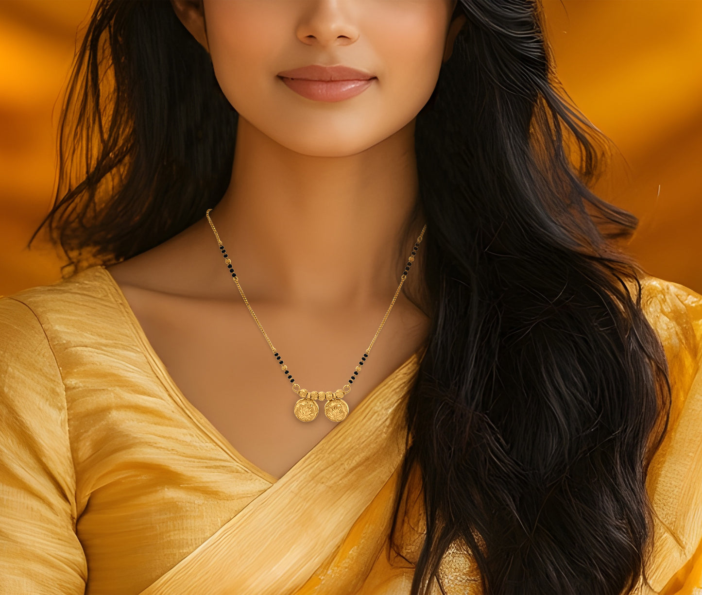 Maya 22K Yellow Gold Vati Mangalsutra