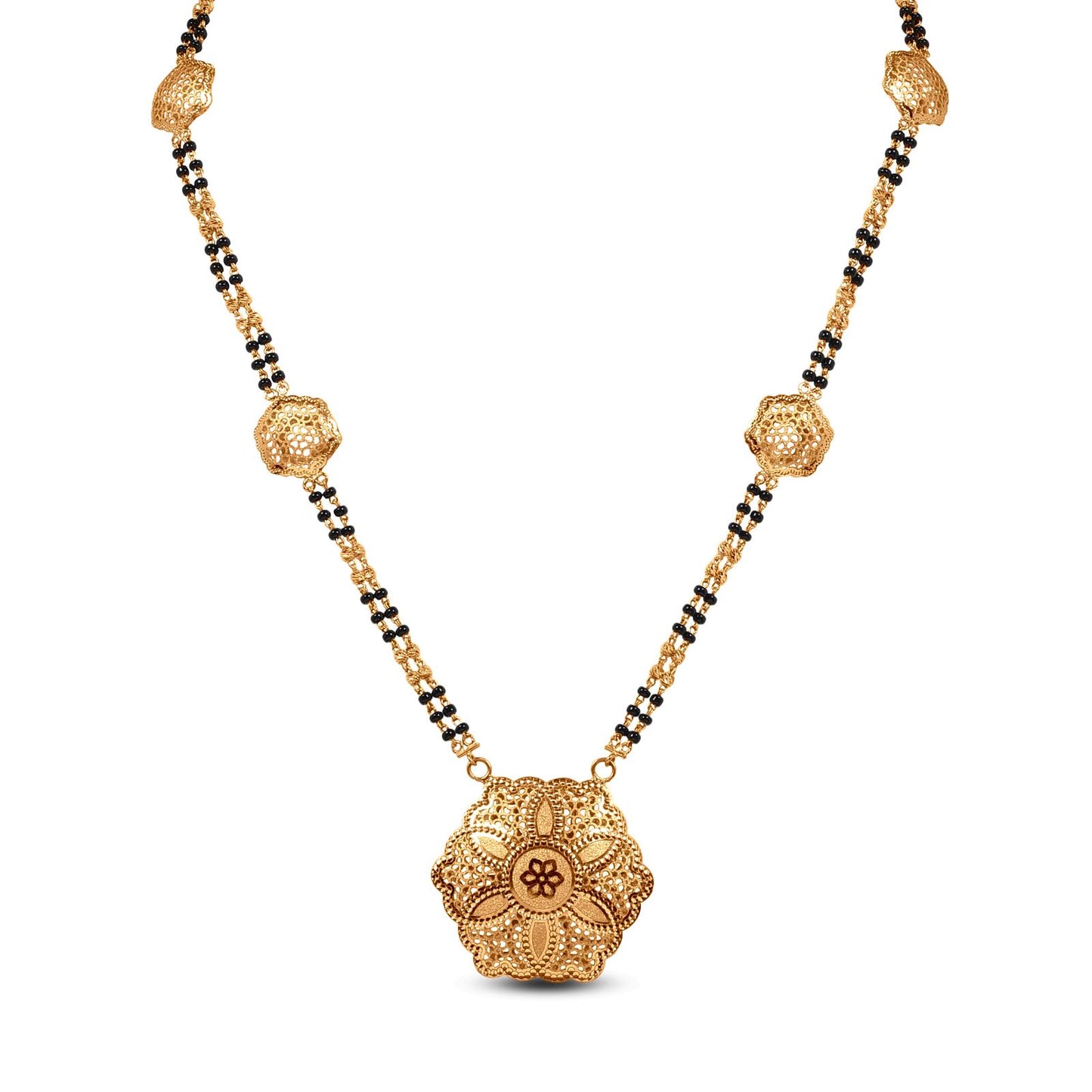 Gold Mangalsutra With Turkey Locket