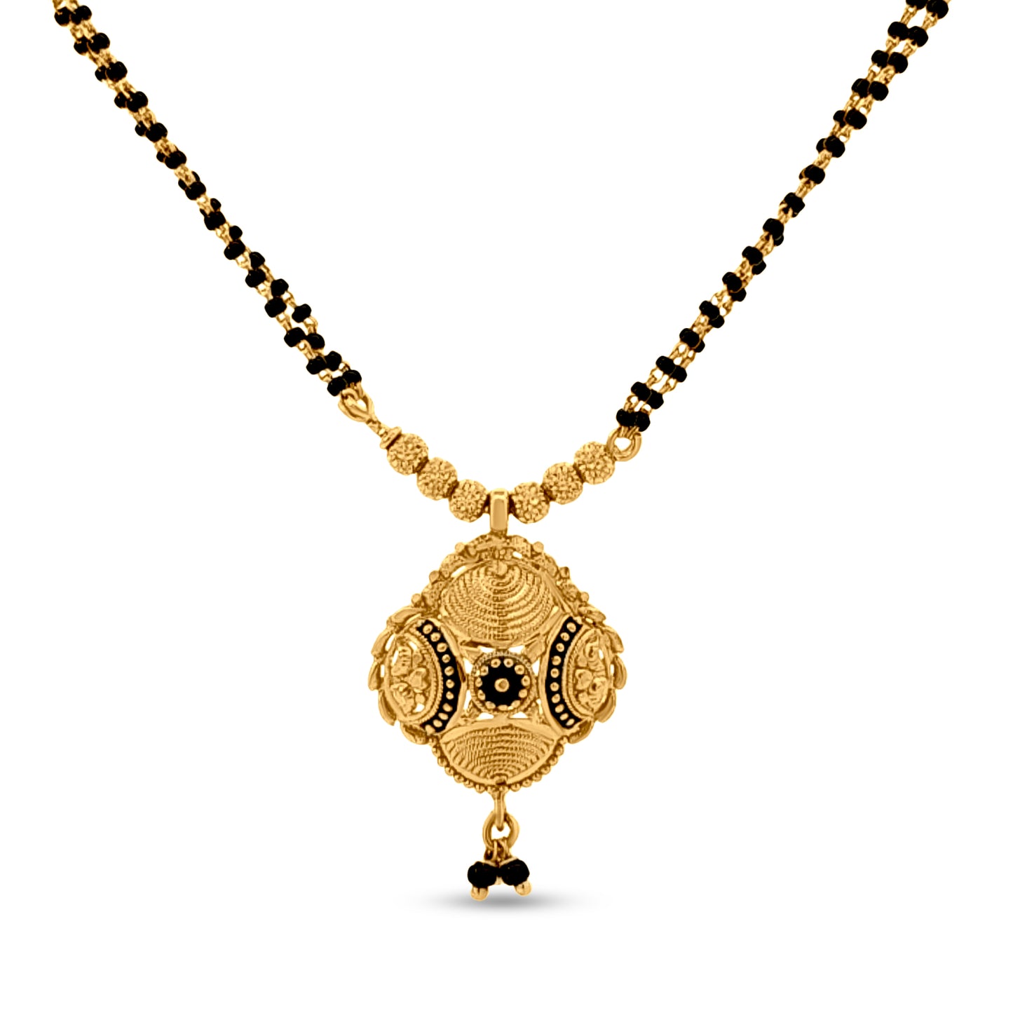 Nandini 22K Gold Classic Mangalsutra with Double Layered Chain