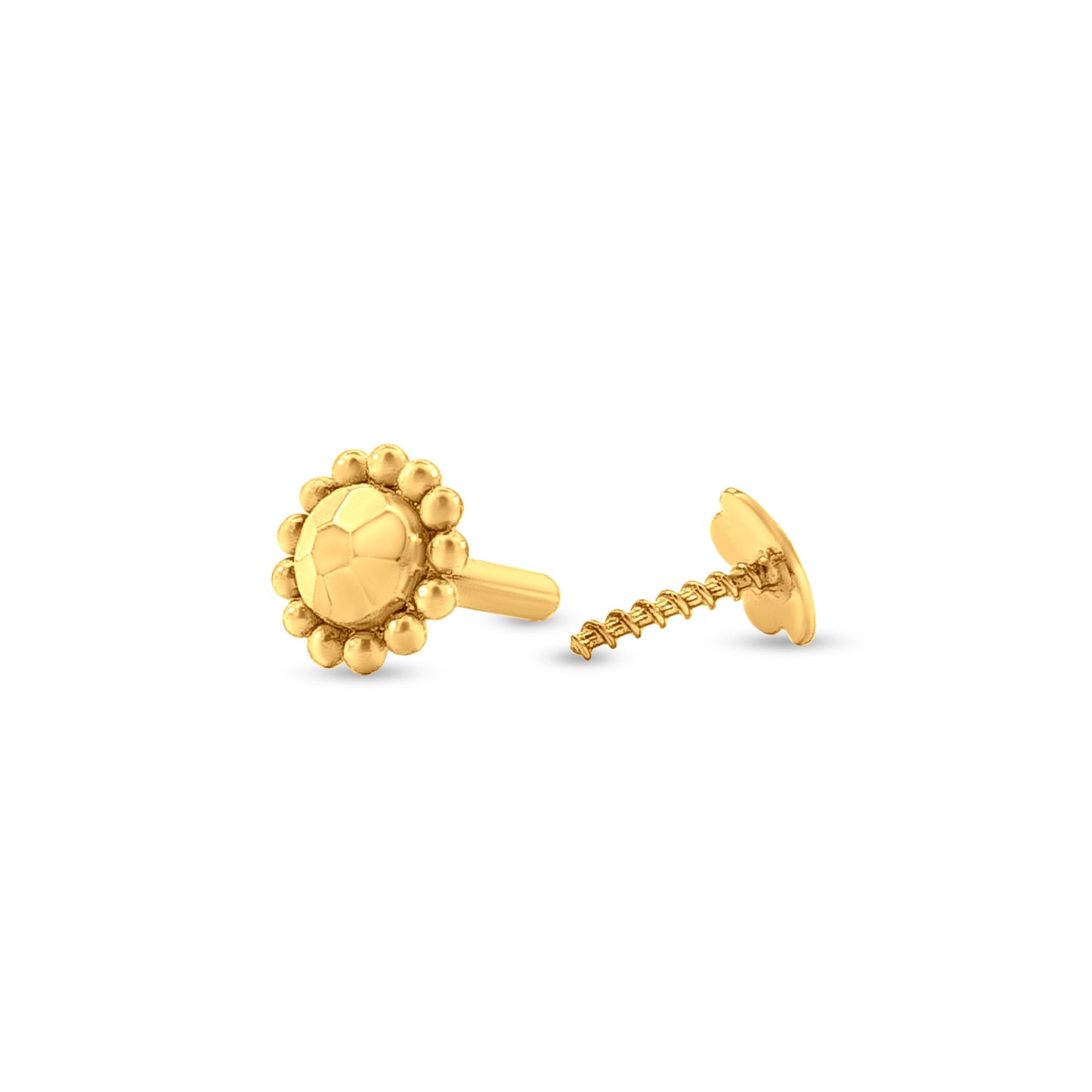 22k Gold Tiny Minimalistic Nose Pin