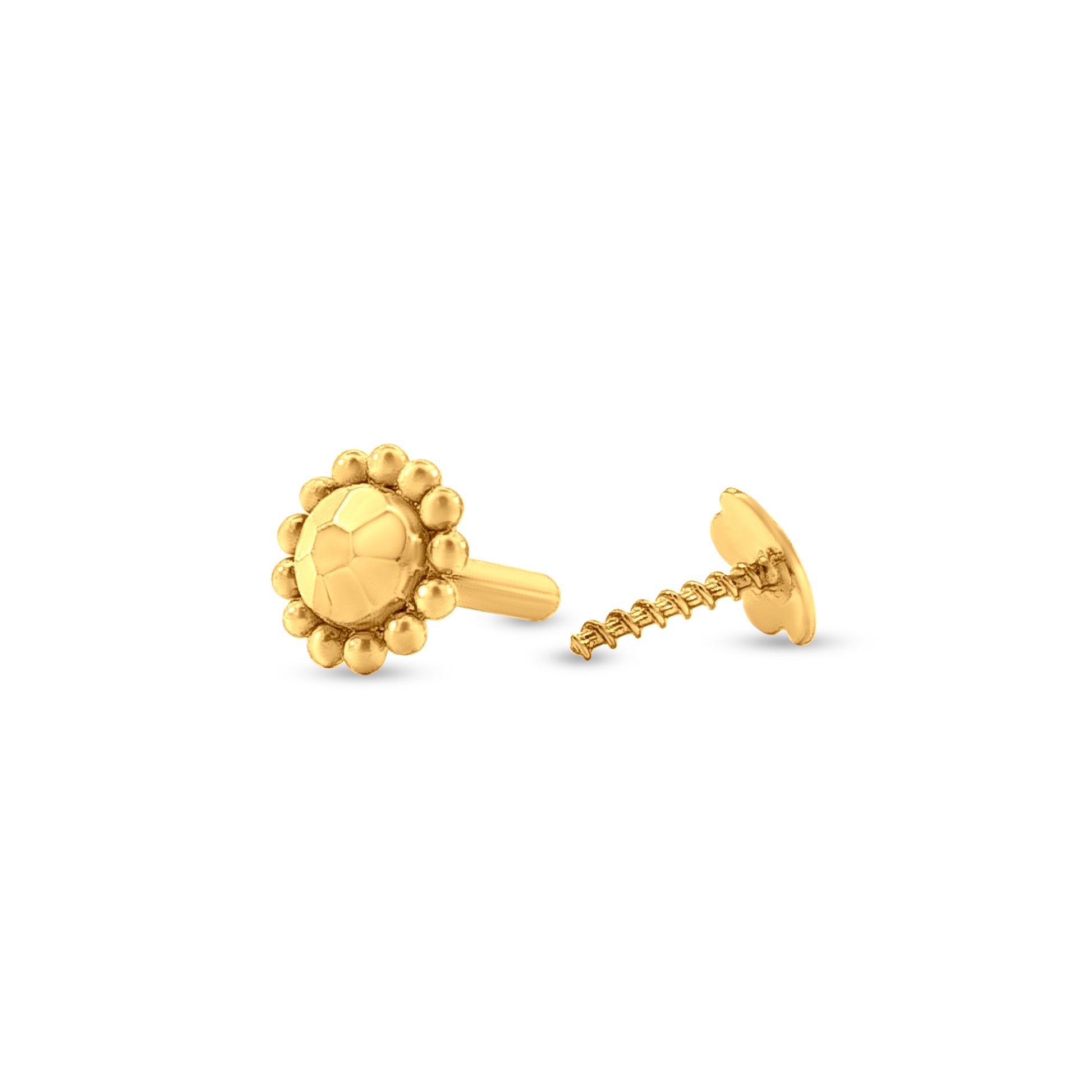 22k Gold Tiny Minimalistic Nose Pin