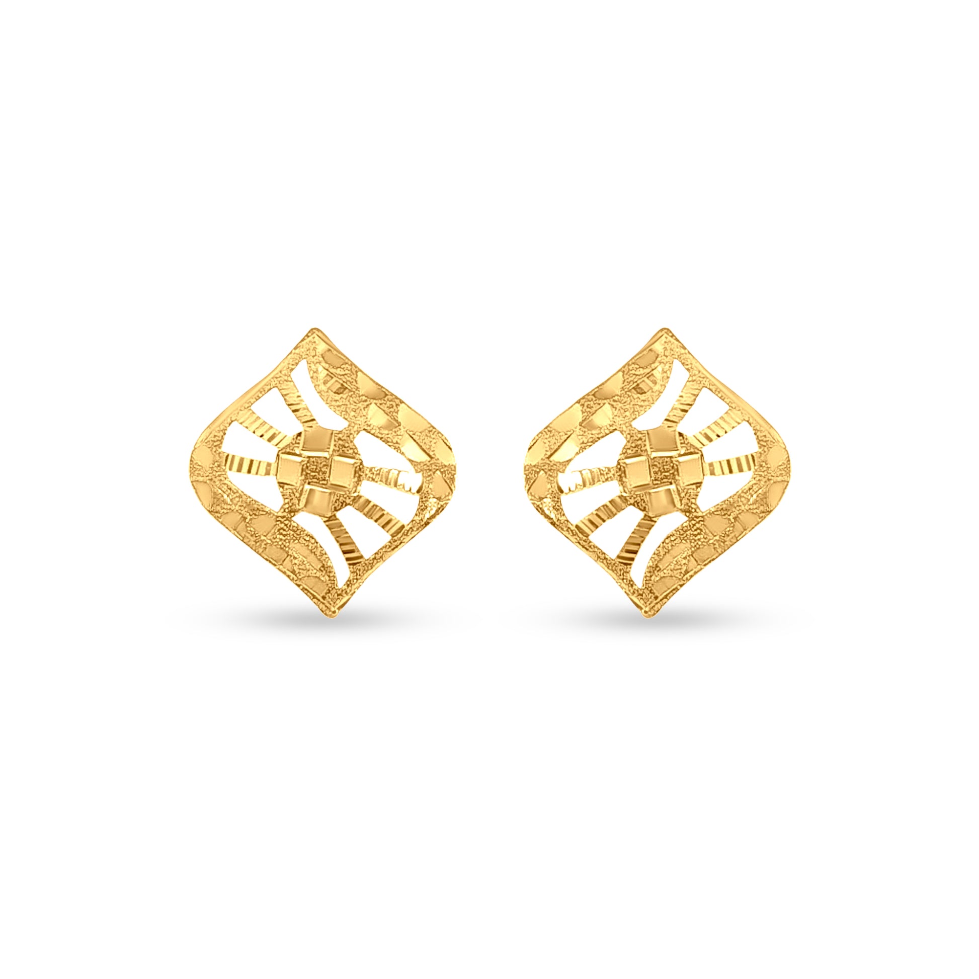 22K Gold Designer Pendant and Earring Set