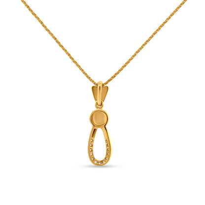 Mukta Vilasa: 22K Yellow Gold Pearl Pendant and Earring Set