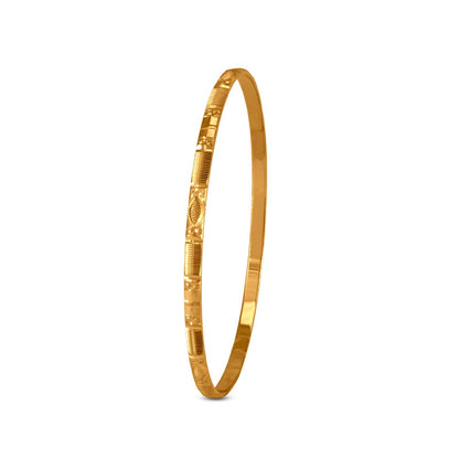 Stylish Bangle Set In 22K Gold