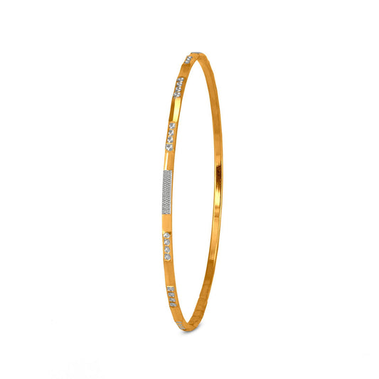 Stylish Bangle In 22K Gold