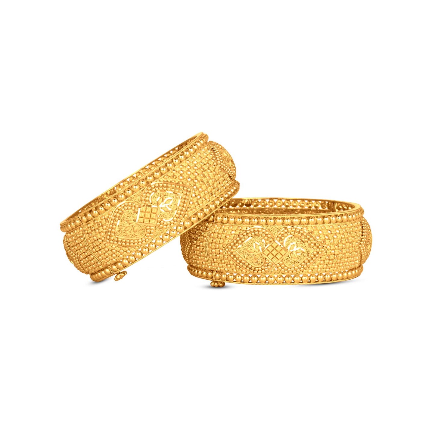 Traditional Bangle Set In 22K Gold