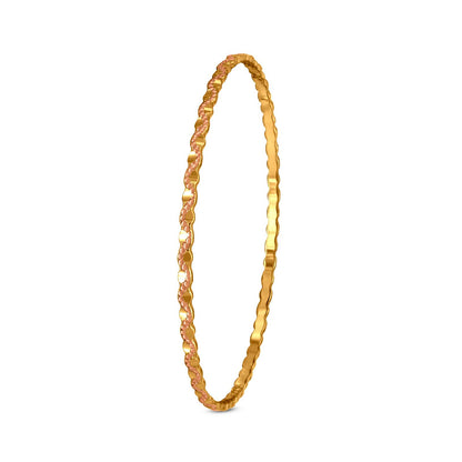 Swirl Bangle Set In 22K Gold
