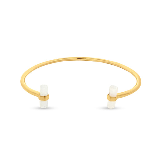 925 Silver Cuff Bangles in Gold Tone