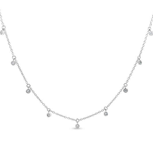 925 Silver Minimalist Station Necklace