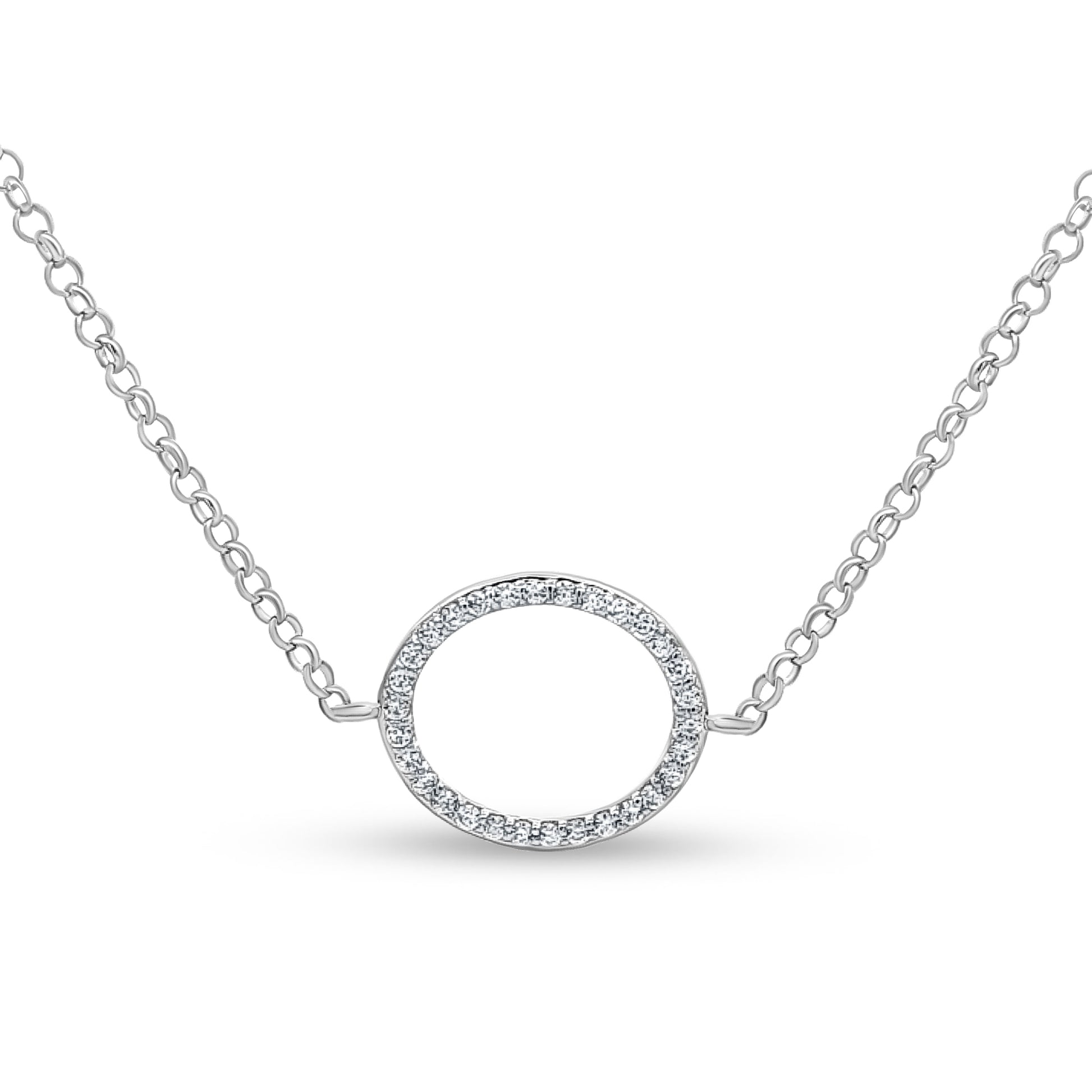 Charm-Embellished Layered 925 Silver Chain Necklace