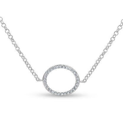 Charm-Embellished Layered 925 Silver Chain Necklace