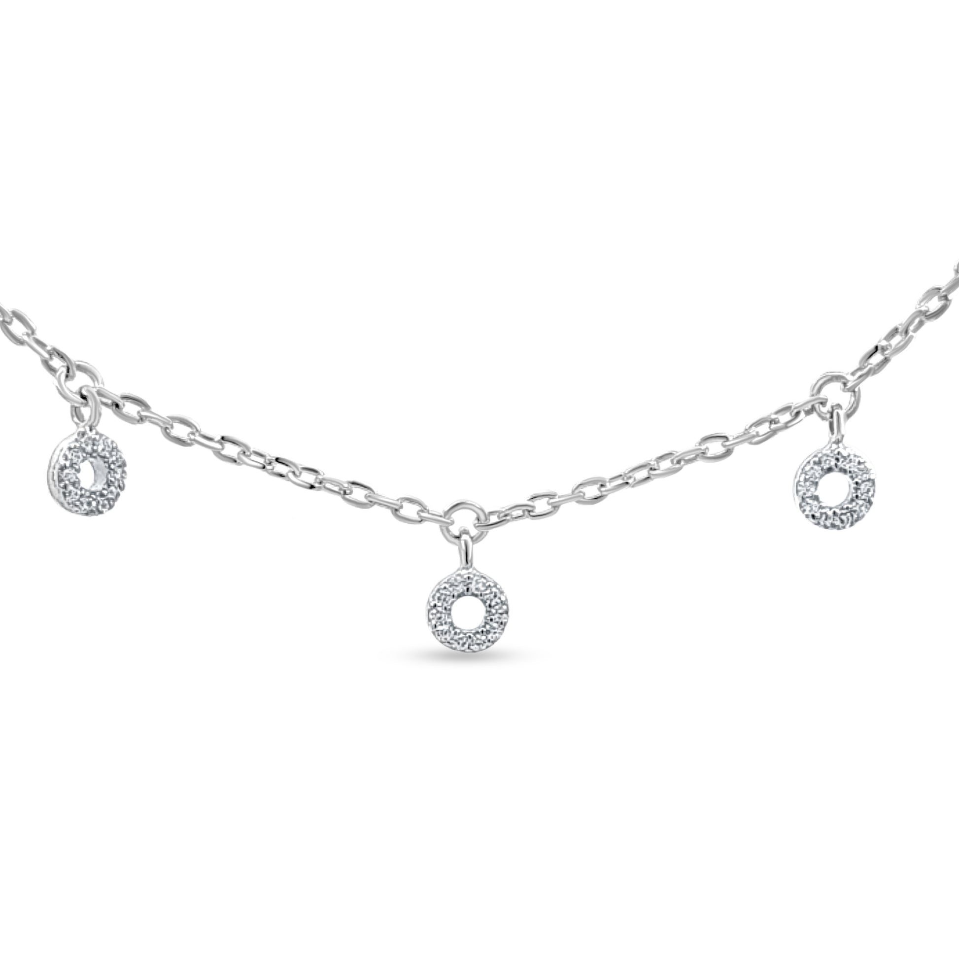 Charm-Embellished Layered 925 Silver Chain Necklace