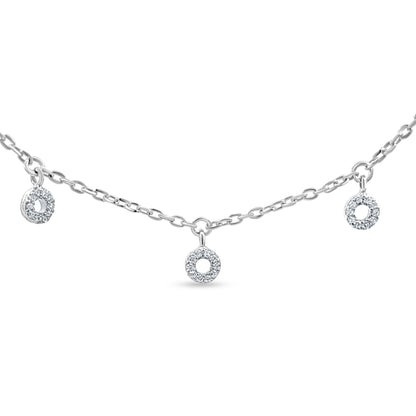 Charm-Embellished Layered 925 Silver Chain Necklace